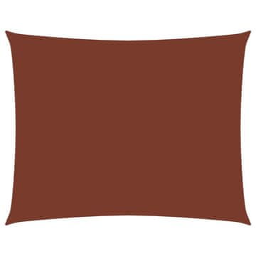 Vidaxl Senčno jadro oksford blago pravokotno 2x3,5 m terakota