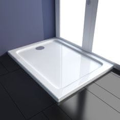 Vidaxl Pravokotna ABS tuš kad 80x100 cm