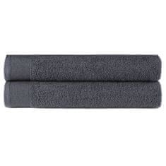 Vidaxl Kopalne brisače 2 kosa bombaž 450 gsm 70x140 cm antracitne