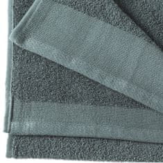 Vidaxl Brisače za tuširanje 5 kosov bombaž 450 gsm 70x140 cm zelene