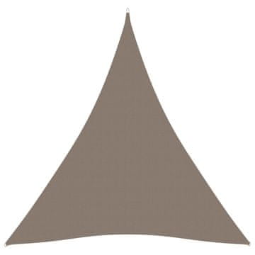 Vidaxl Senčno jadro oksford blago trikotno 4x4x4 m taupe