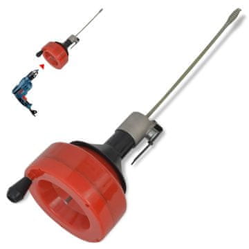 Vidaxl vidaXL Ročni/električni čistilec odtokov 8 m