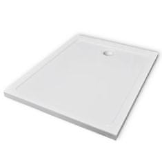 Vidaxl Pravokotna ABS tuš kad 80x100 cm
