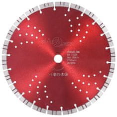 Vidaxl Diamantni rezalni disk s turbo in luknjami iz jekla 300 mm