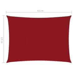 Vidaxl Senčno jadro oksford blago pravokotno 2,5x4,5 m rdeče
