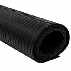 Vidaxl Gumijast Prepražnik nedrseč 2 x 1 m rebrast
