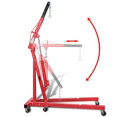 Vidaxl Zložljiv Motorni Žerjav 2 toni 88,2 kg
