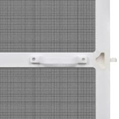 Vidaxl Bela krilna mreža proti insektom za vrata 100 x 215 cm
