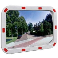 Greatstore Konveksno prometno ogledalo pravokotno 40x60 cm z odsevniki