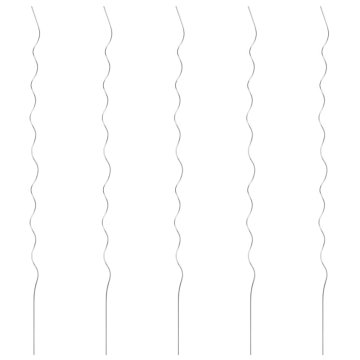 Vidaxl Spiralne opore za rastline 5 kosov 170 cm pocinkano jeklo