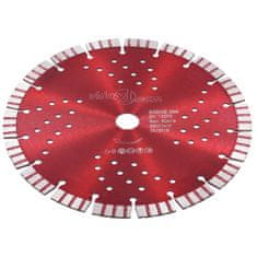 Vidaxl Diamantni rezalni disk s turbo in luknjami iz jekla 230 mm