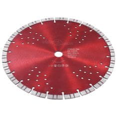 Vidaxl Diamantni rezalni disk s turbo in luknjami iz jekla 300 mm