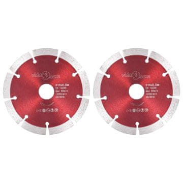 Vidaxl Diamantni rezalni diski 2 kosa iz jekla 125 mm