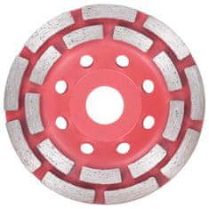 Vidaxl Diamantna plošča za brušenje z dvema vrstama 115 mm