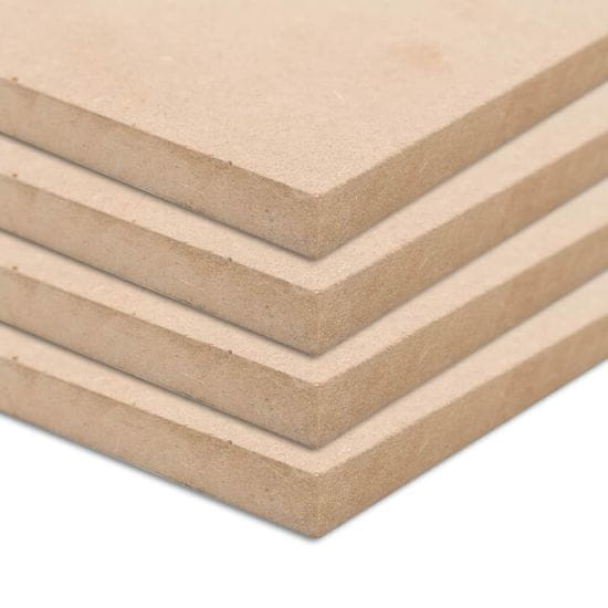 Vidaxl MDF plošče pravokotne 4 kosi 120x60 cm 12 mm