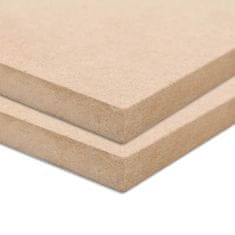 Vidaxl MDF plošče pravokotne 2 kosa 120x60 cm 12 mm