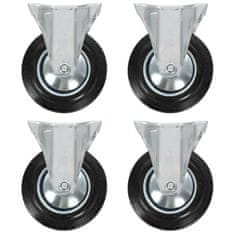 Vidaxl vidaXL Fiksna kolesa, 4 kosi, 160 mm