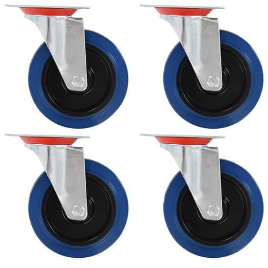 Vidaxl Gibljiva kolesa 4 kosi 125 mm