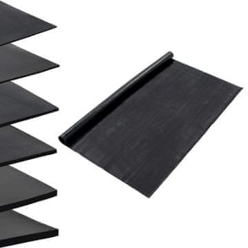 Vidaxl Talna preproga nedrseča guma 1,2x5 m 1 mm gladka