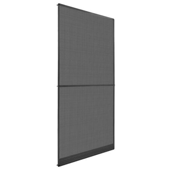 Greatstore Komarnik za vrata na tečajih antraciten 100x215 cm