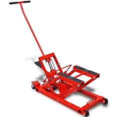 Vidaxl Rdeča Hidravlična Dvigalka za Motorna Kolesa/Terenska Vozila 680 kg