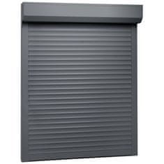 Vidaxl Rolete iz aluminija 100x130 cm antracitne