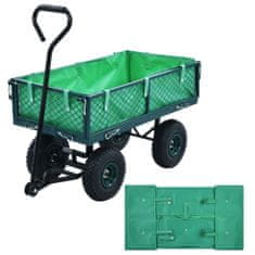 Greatstore Podloga za vrtni voziček zeleno blago