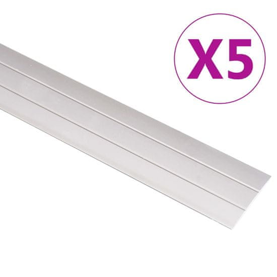 Vidaxl Talni profili 5 kosov aluminij 134 cm zlati