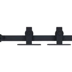 Vidaxl Mini komplet za drsna hlevska vrata iz jekla 183 cm