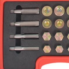 Vidaxl Orodje za popravilo navoja oljnega korita M13 M15 M17 M20