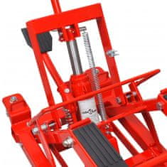 Vidaxl Rdeča Hidravlična Dvigalka za Motorna Kolesa/Terenska Vozila 680 kg