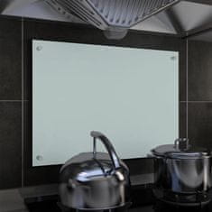 Vidaxl Kuhinjska zaščitna obloga bela 70x50 cm kaljeno steklo