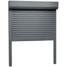 Vidaxl Rolete iz aluminija 100x130 cm antracitne