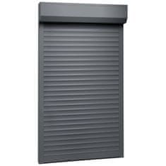 Vidaxl Rolete iz aluminija 110x220 cm antracitne
