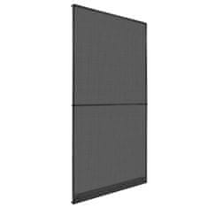 Vidaxl Komarnik za vrata na tečajih antraciten 120x240 cm