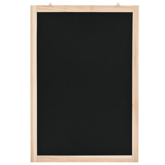 shumee Stenska črna tabla iz cedrovine 40x60 cm