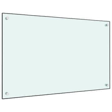 Vidaxl Kuhinjska zaščitna obloga mlečna 80x50 cm kaljeno steklo