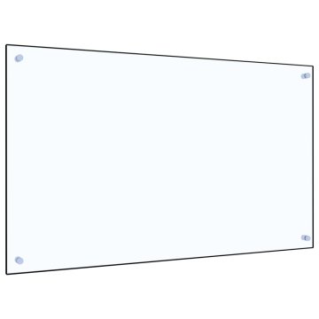 Vidaxl Kuhinjska zaščitna obloga prozorna 100x60 cm kaljeno steklo