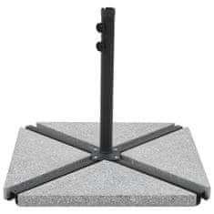 Vidaxl Utežne plošče za senčnik 4 kosi siv granit trikotne 60 kg