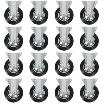 Vidaxl Fiksna kolesa 16 kosov 160 mm