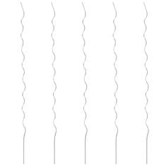 Vidaxl Spiralne opore za rastline 5 kosov 110 cm pocinkano jeklo