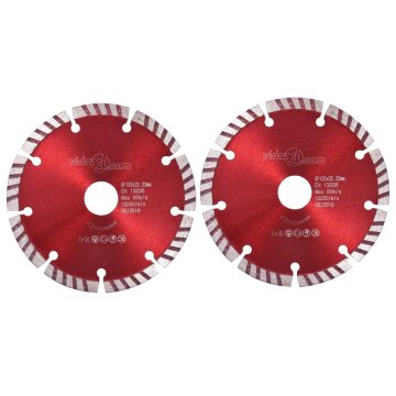 Vidaxl Diamantni rezalni diski 2 kosa s turbo jeklom 125 mm