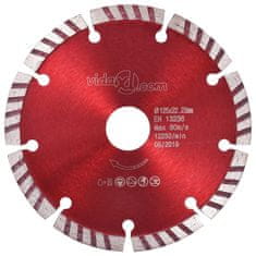 Vidaxl Diamantni rezalni diski 2 kosa s turbo jeklom 125 mm