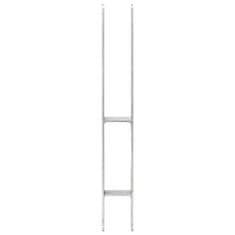 Vidaxl Ograjna sidra 2 kosa srebrna 7x6x60 cm pocinkano jeklo