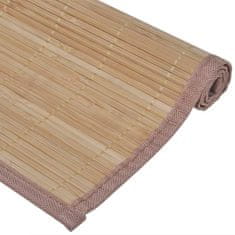 Vidaxl Bambusov pogrinjek 6 kosov 30x45 cm rjave barve
