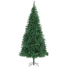 Vidaxl Umetna novoletna jelka 300 cm zelena