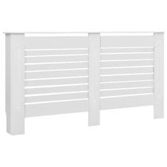 shumee Pokrov za radiator bel 152x19x81,5 cm MDF