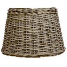 Vidaxl Senčilo za svetilko pleteno 50x30 cm rjavo
