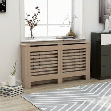 Vidaxl Pokrov za radiator 152x19x81 cm mediapan