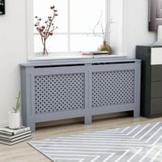 Greatstore Pokrov za radiator antraciten 172x19x81 cm mediapan